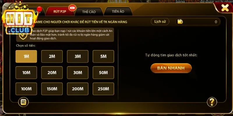Quy trình thao tác rút đầy đủ