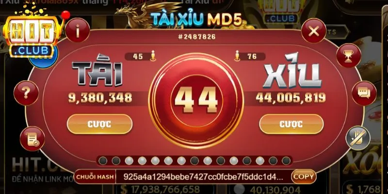 Quy trình đặt cược tiêu chuẩn 1 ván tài xỉu Hitclub
